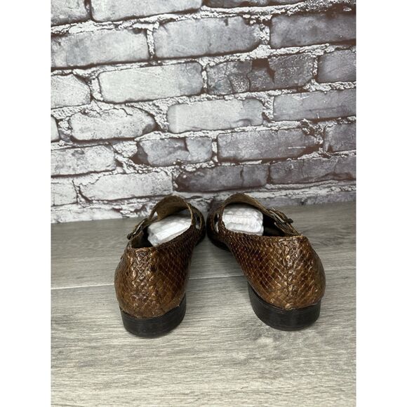 VTG Bally Seville Leather Woven Monk Strap Loafers Shoes Brown Men 8.5M US/42EU main image 13